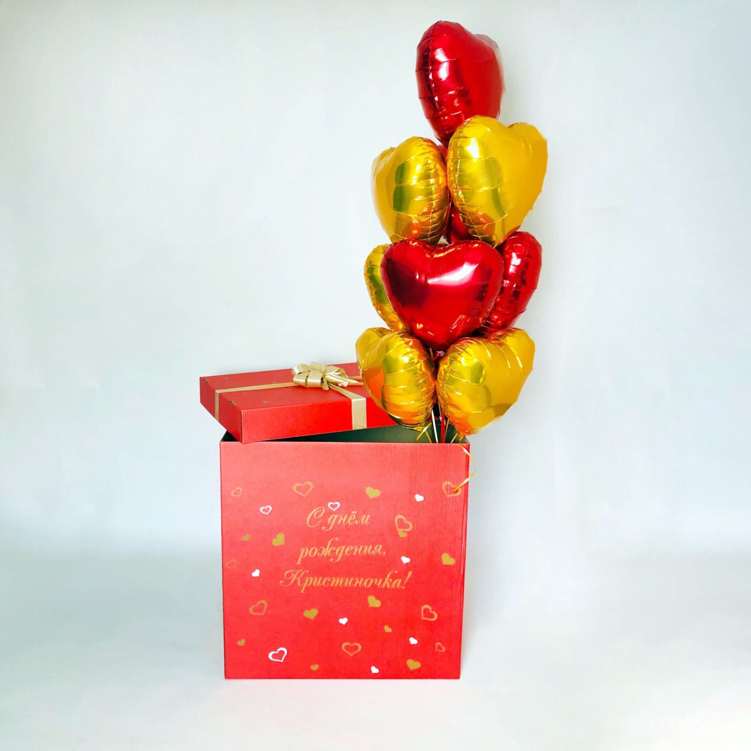 Коробка - сюрприз "Радуга" - купить в интернет-магазине Onballoon по цене 3740.0
